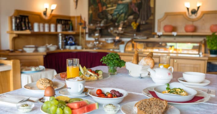 Frühstückstisch Hotel Berghof